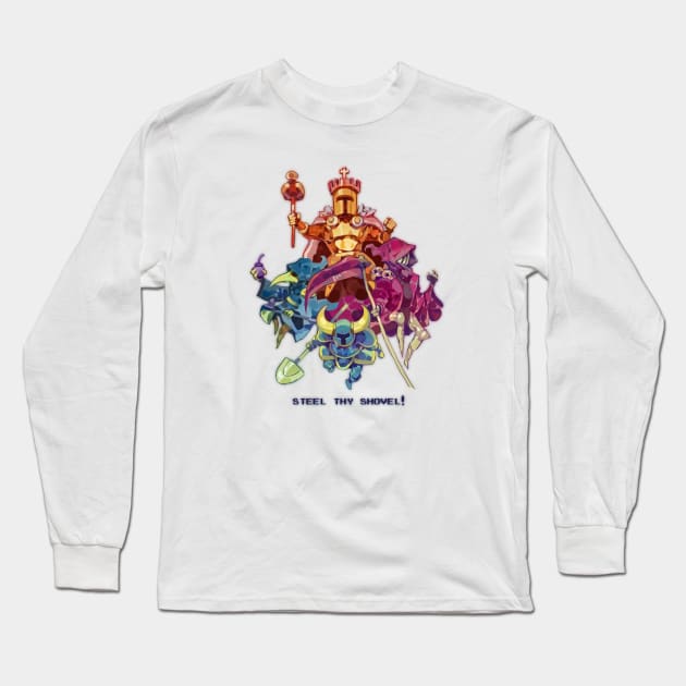 Shovel Knight Long Sleeve T-Shirt by Hieumayart